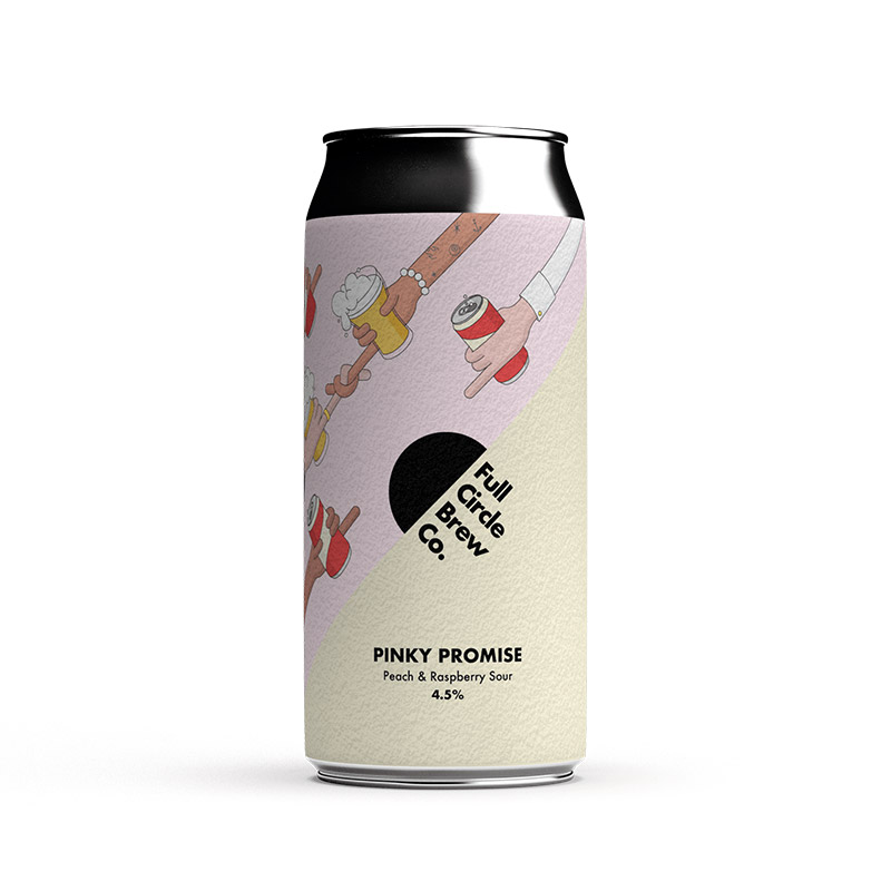 Full Circle Pinky Promise Peach & Raspberry Sour Cans