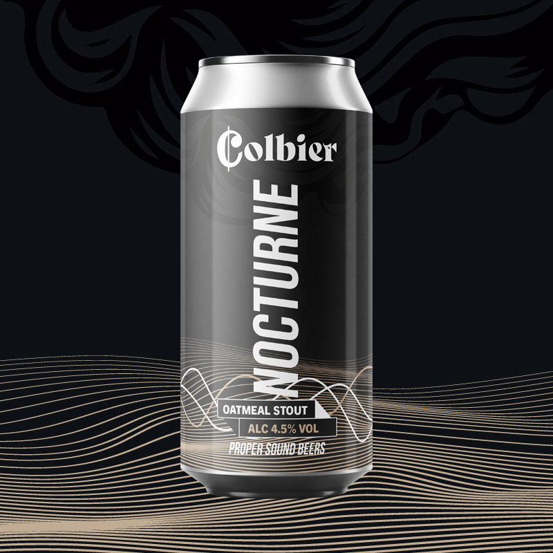 Colbier Nocturne Oatmeal Stout Cans