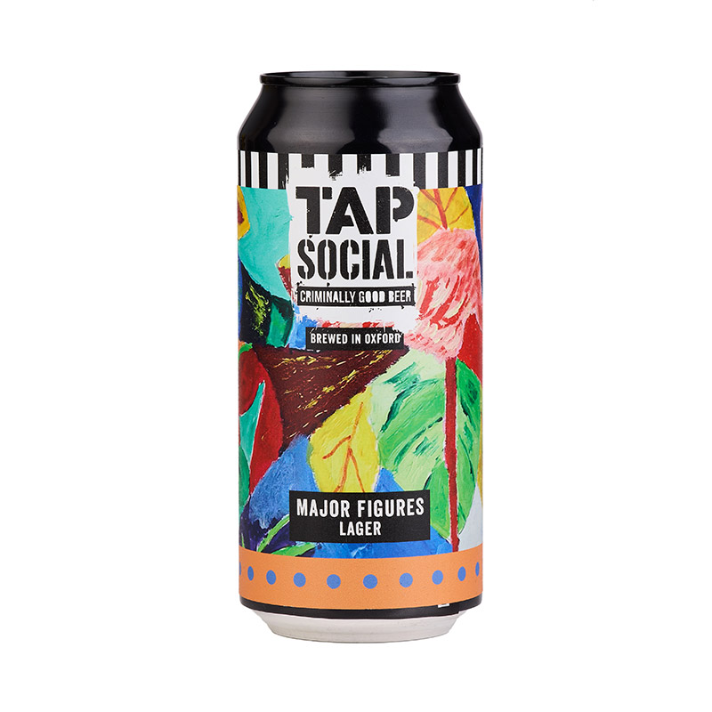 Tap Social Major Figures Lager Cans