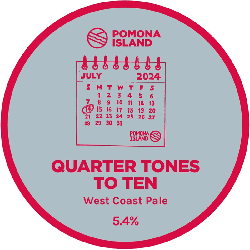 Pomona Island Quarter Tones To Ten West Coast Pale Keg