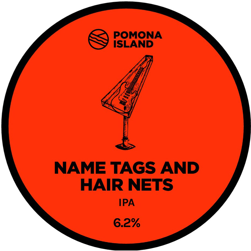 Pomona Island Name Tags And Hair Nets IPA Keg