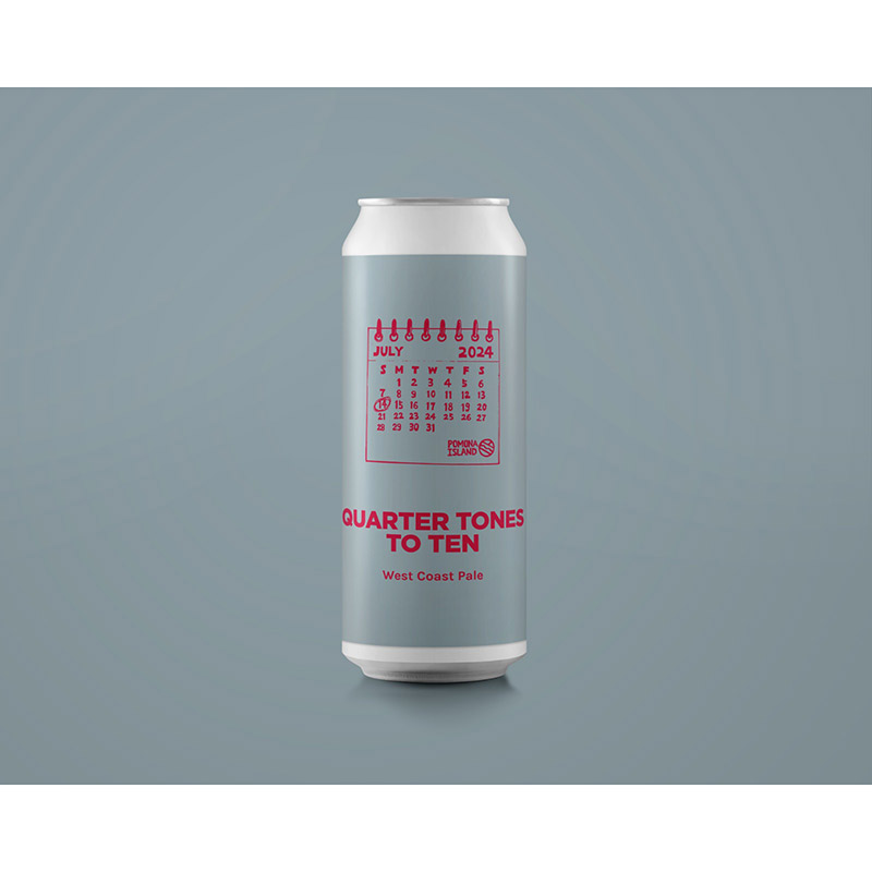 Pomona Island Quarter Tones To Ten West Coast Pale Cans