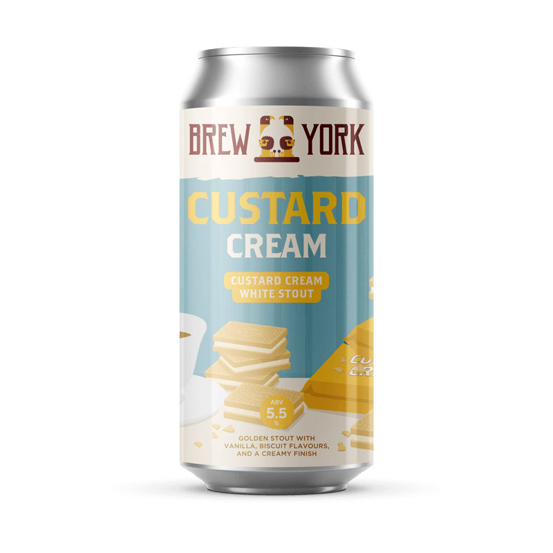 Brew York Custard Cream White Stout Cans