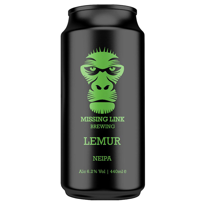 Missing Link Lemur New England IPA Cans
