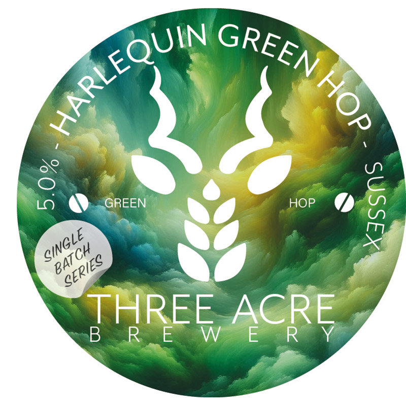 Three Acre Harlequin Green Hop Cask