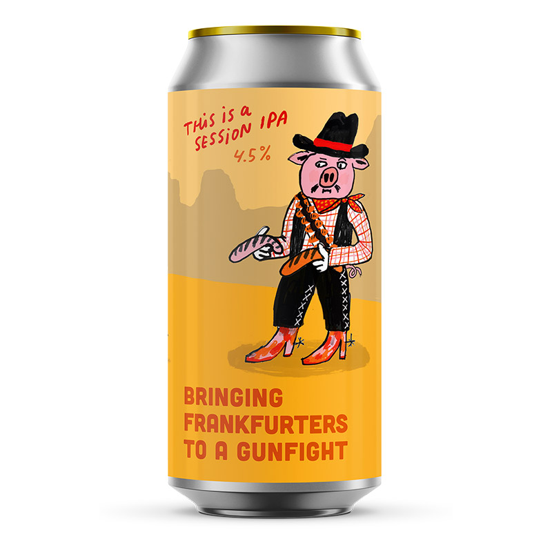Pretty Decent Bringing Frankfurters to A Gunfight?Session IPA Cans