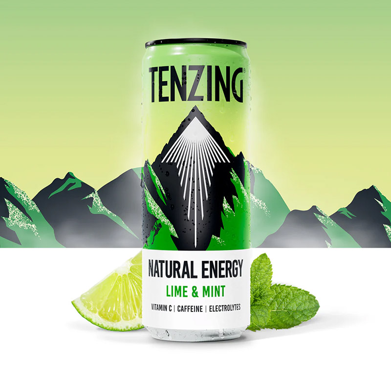 Tenzing Natural Energy Lime & Mint Cans