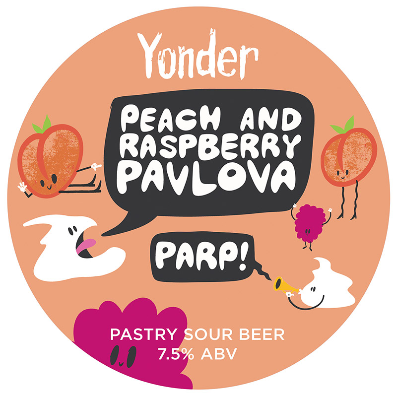 Yonder Peach & Raspberry Pavlova Pastry Sour Keg