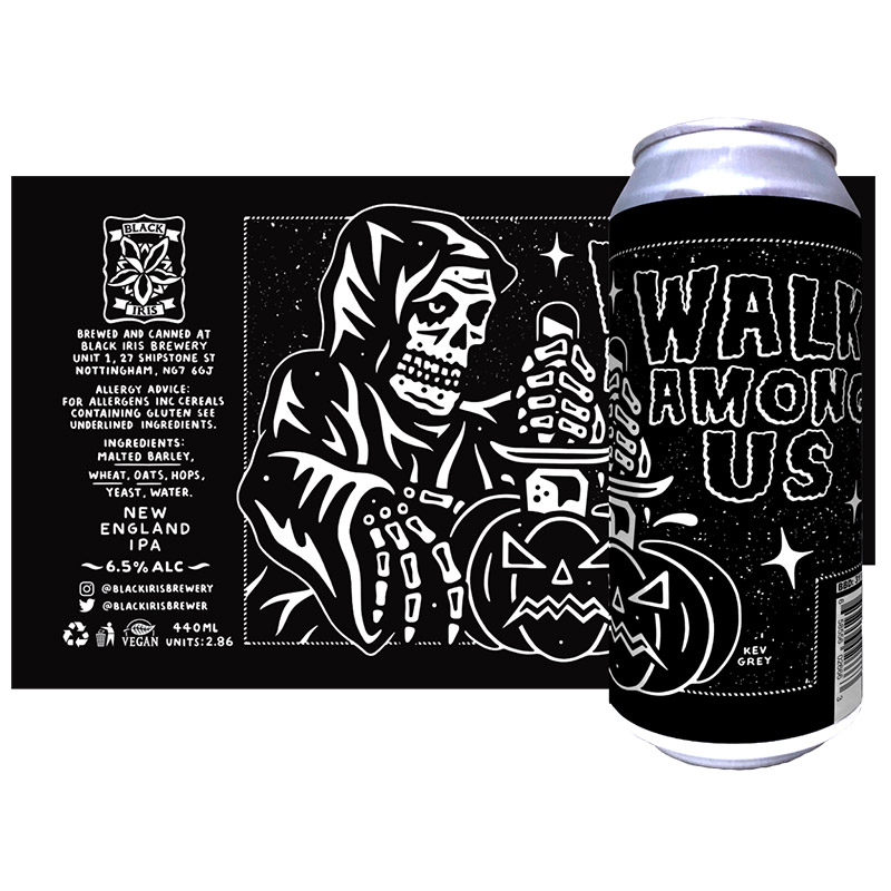 Black Iris Walk Among Us New England IPA Cans