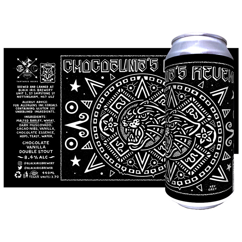 Black Iris Chocozuma'S Revenge Chocolate And Vanilla Double Stout Cans