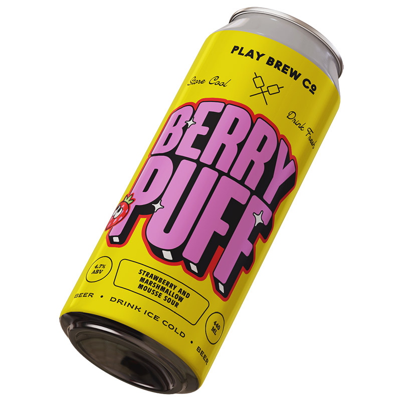 Play Strawberry & Marshmallow Mousse Sour Cans