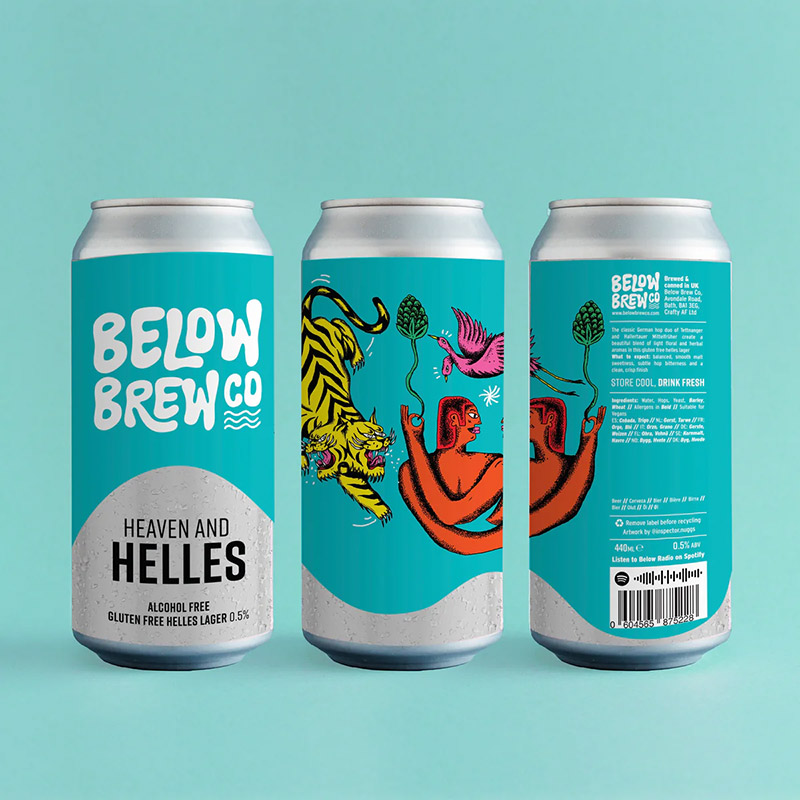 Below Brew Co Heaven & Helles Gluten Free Helles Lager