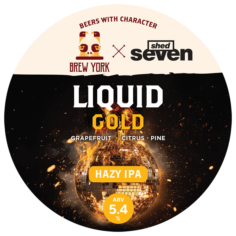 Brew York Liquid Gold Collab with Shed Seven Keg