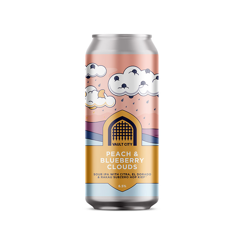 Vault City Peach & Blueberry Clouds Cans
