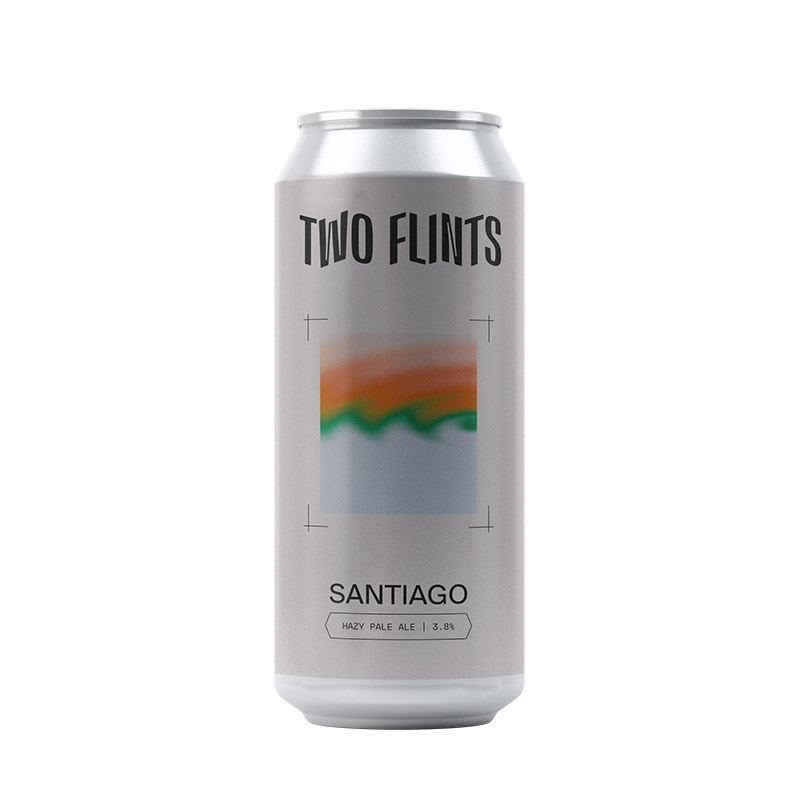 Two Flints Santiago Hazy Pale Ale Cans