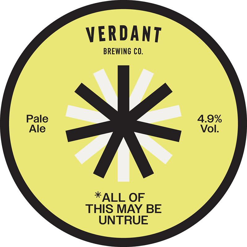 Verdant ALL OF THIS MAY BE UNTRUE PALE ALE Keg