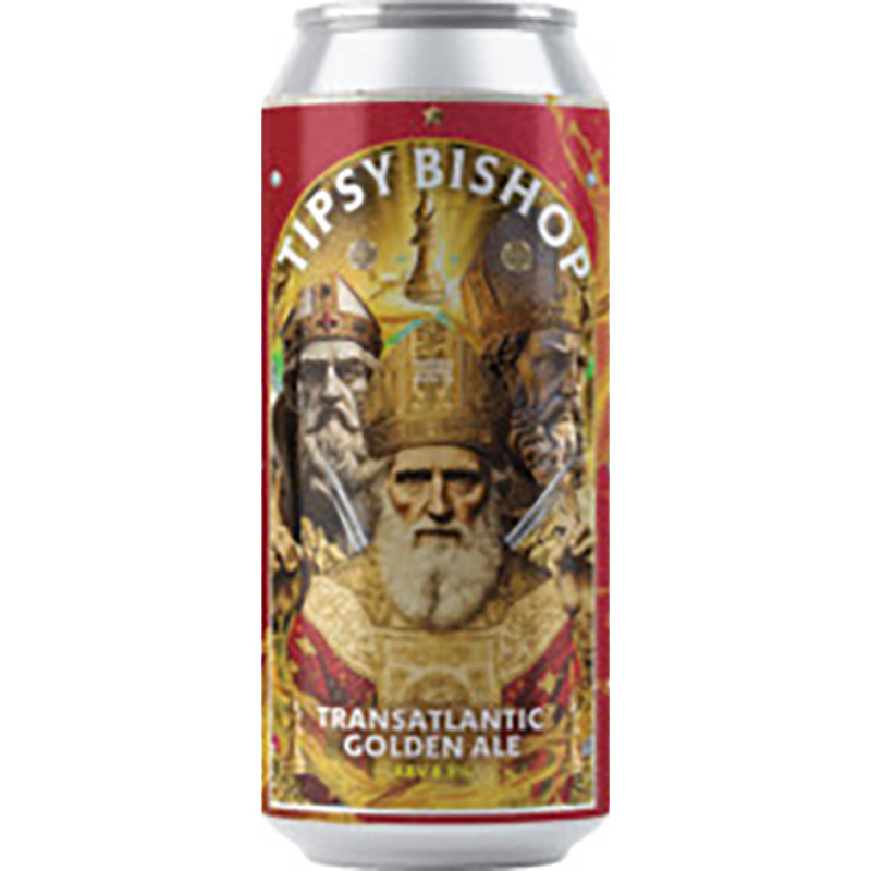 Hackney Church x Backbeat Brew Co Tipsy Bishop Golden Ale Cans