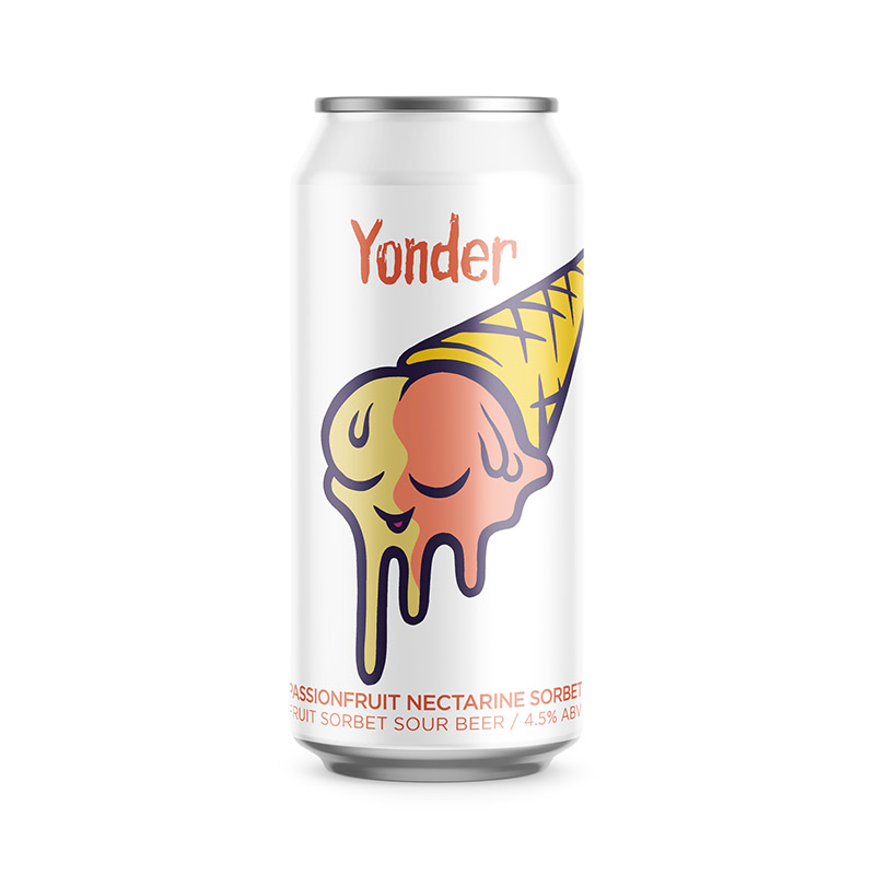 Yonder Passionfruit and Nectarine Sorbet Cans