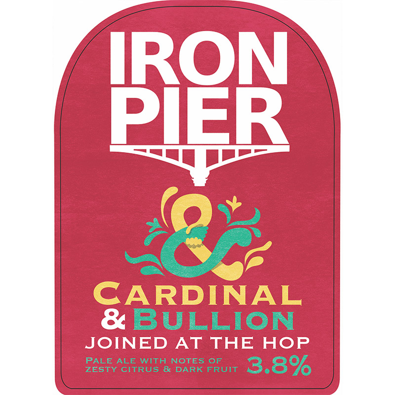 Iron Pier Joined at the Hop Cardinal & Bullion Cask
