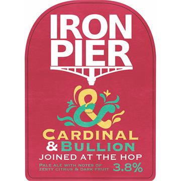 Iron Pier Joined at the Hop Cardinal & Bullion Cask