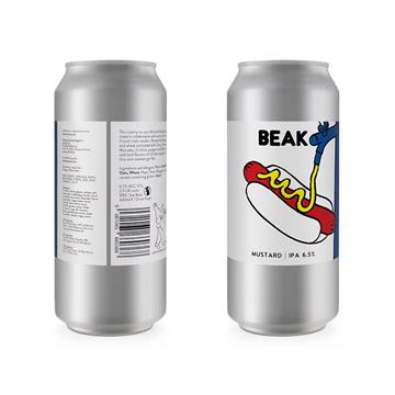 Beak Mustard IPA Cans