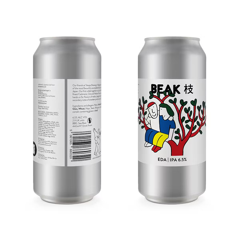 Beak X Eda X Totopia IPA Cans