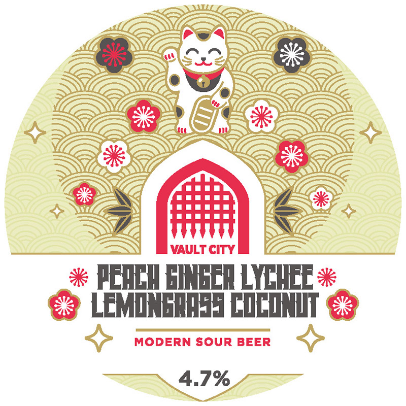 Vault City Peach & Ginger Lychee Lemongrass Coconut Sour Keg