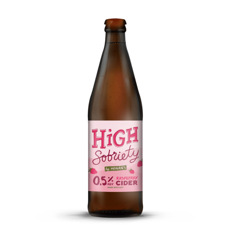 Hogans High Sobriety Raspberry Low Alcohol Cider 330ml Bottles