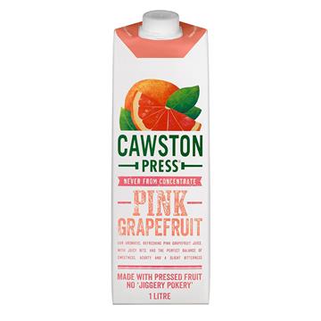 Cawston Press Pink Grapefruit Juice 1L x 8