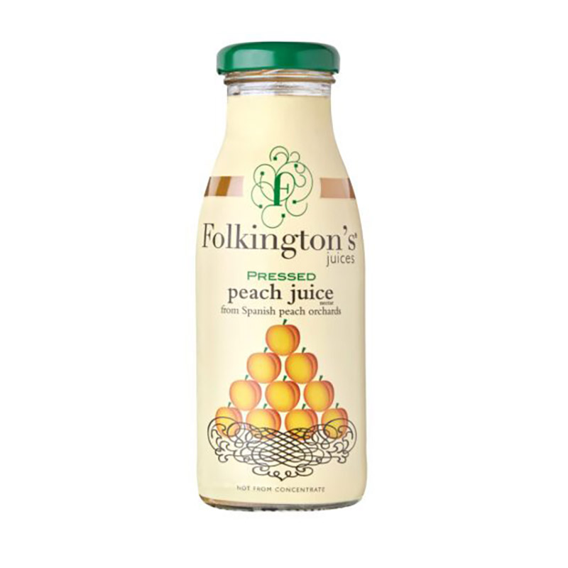 Folkington's Pressed Peach Juice 250ml