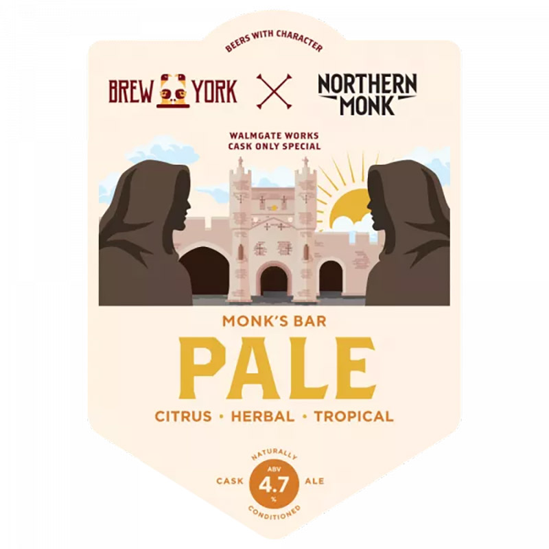 Brew York Monk Bar Hazy Pale Ale Cask Collab with Northern Monk