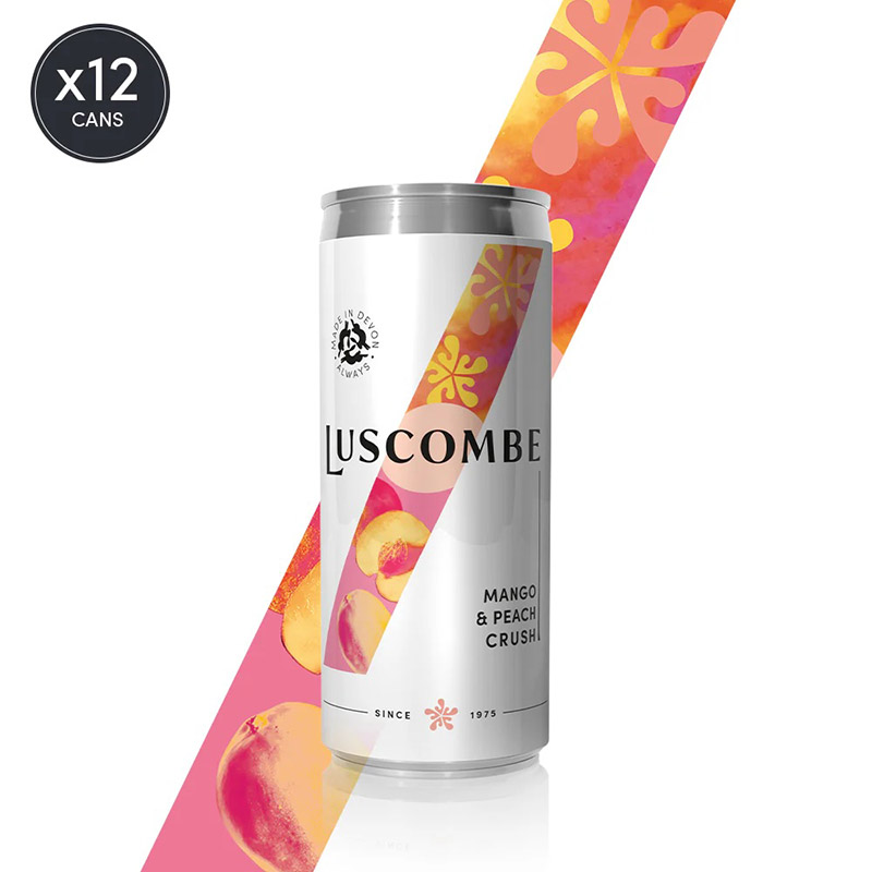 Luscombe Mango and Peach Crush 320ml Cans