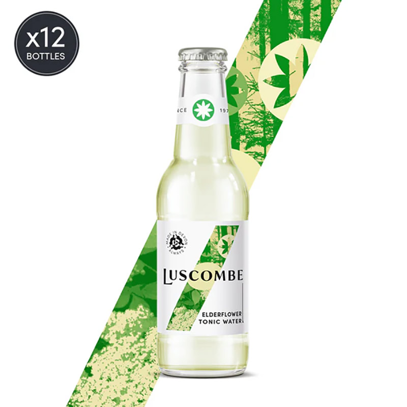 Luscombe Elderflower Tonic Water Bottles 12PK