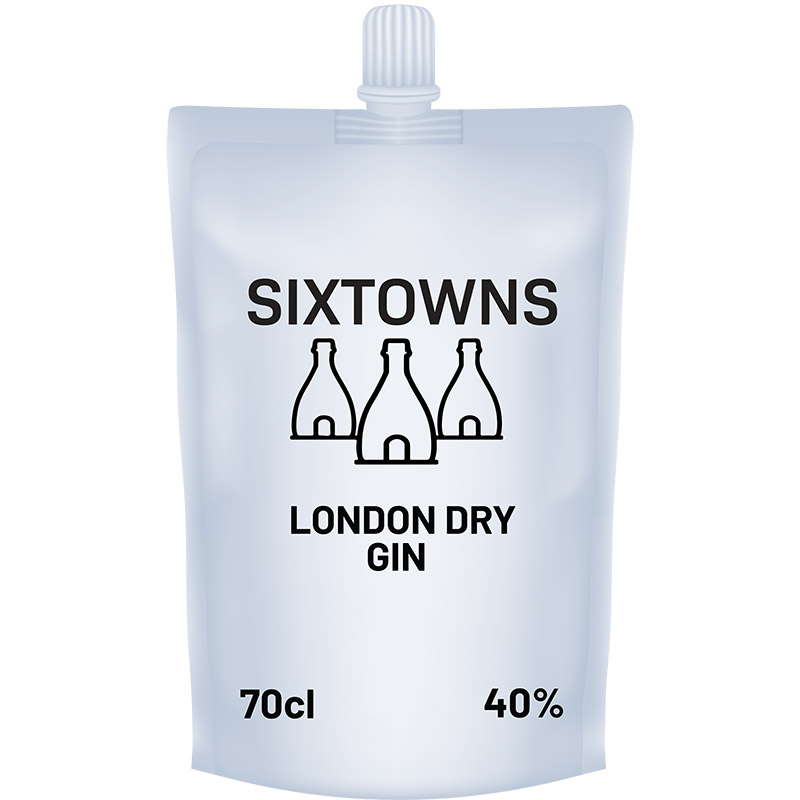 Sixtowns London Dry Gin Refill Pouch