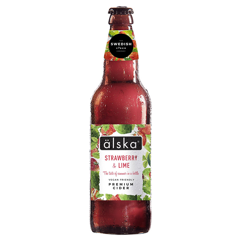 Alska Strawberry and Lime 500ml Cider Bottles