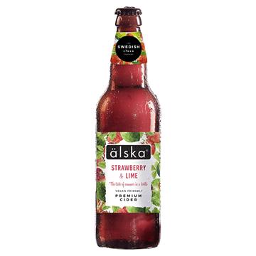 Alska Strawberry and Lime 500ml Cider Bottles