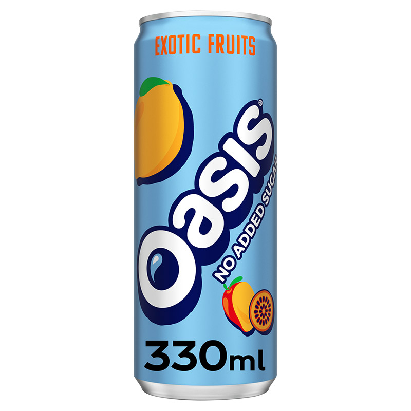 Oasis Exotic Fruit Cans 330ml
