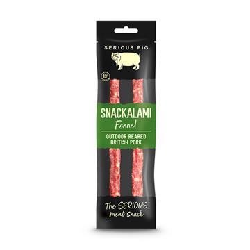 Serious Pig Snackalami Fennel Salami 24pk