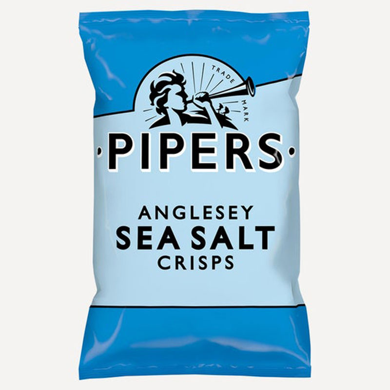 Pipers Anglesey Sea Salt Crisps 40g Bags