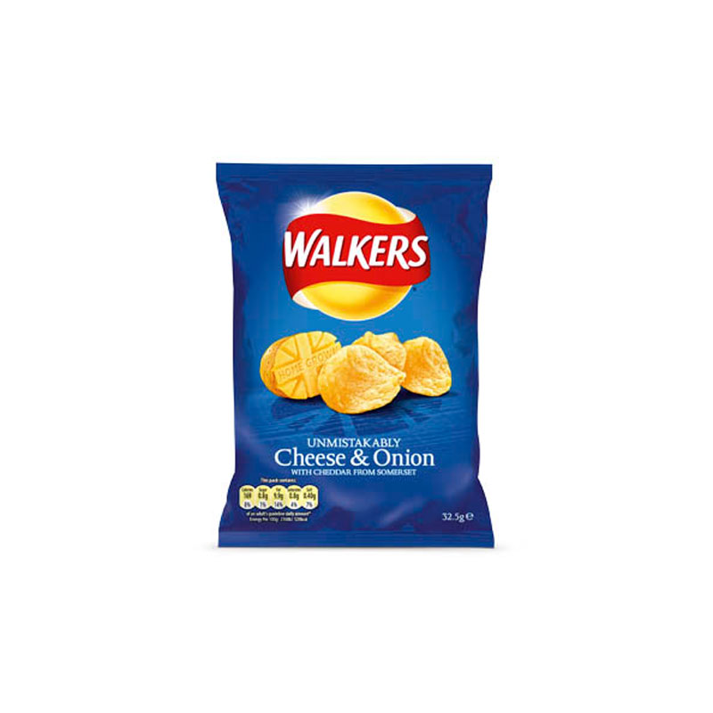 Walkers Cheese & Onion Crisps