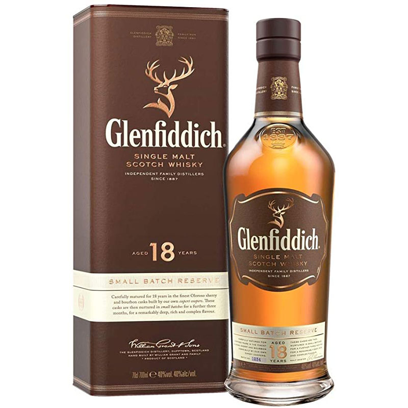 Glenfiddich 18 Year Old Single Malt Scotch Whisky