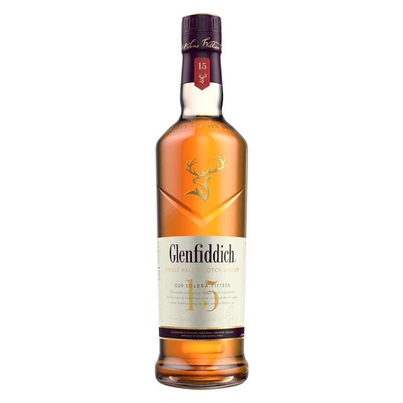 Glenfiddich 15 Year Old Single Malt Solera Scotch Whisky