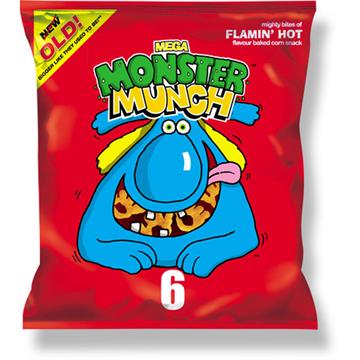 Monster Munch Mega Flaming Hot Crisps