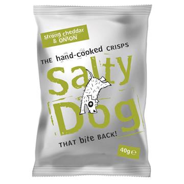 Salty Dog - Strong Cheddar & Onion Crisps 40g