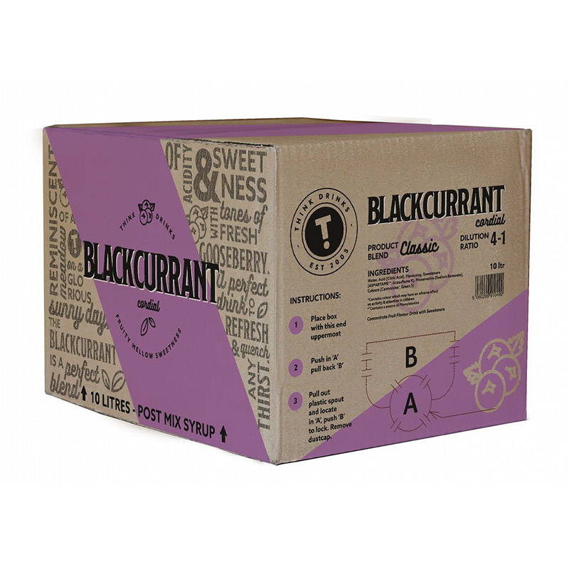 Think Drinks Blackcurrant Cordial 10L