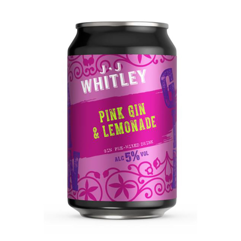 DiscJJ Whitley PINK GIN & LEMONADE 5% Cans