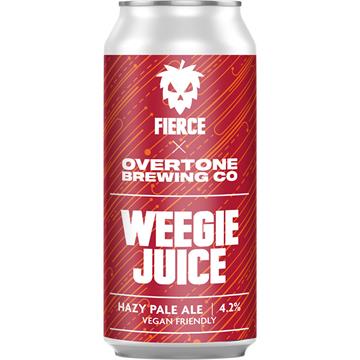 Fierce X Overtone Weegie Juice Hazy Pale 440ml Cans