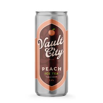 Vault City Peach Iced Tea Table Sour 330ml Cans