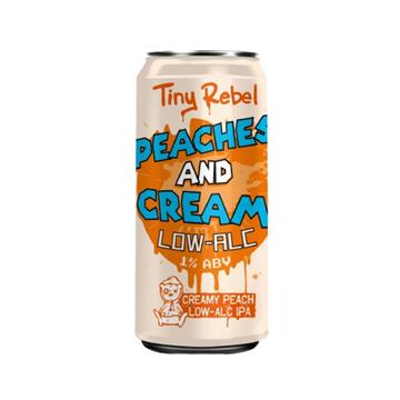 Tiny Rebel Peaches & Cream Creamy Peach Low Alcohol IPA 440ml Cans