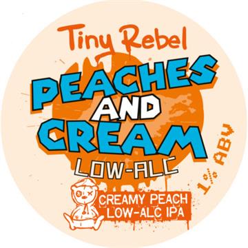 Tiny Rebel Peaches & Cream Creamy Peach Low Alcohol IPA 30L Keg